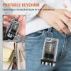 Mini Portable Key Light LED Flashlight TYPE-C Rechargeable Camping Hiking Lantern High Power Luminous Flash Light Pocket Torch - black