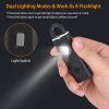 Rechargeable Personal Safety Alarm Portable 130dB Self-defense Siren with Strobe Light LED Light Carabiner  - Black