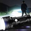 USB Rechargeable Waterproof Lamp Ultra Bright Powerful LED Flashlight - Black - LED Flashlight