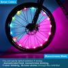 2 Pack LED Bicycle Wheel Light, 7 Colours in One Waterproof Bicycle - Multi