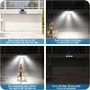 2 Pack Solar Lights Outdoor 128 LED 800LM Cordless LED Solar Motion Sensor Lights IP65 Waterproof Security LED Flood Light - Solar Lights Outdoor