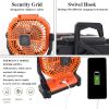 7800mAh Portable Camping Fan Rechargeable Multifunctional Mini Fan USB Outdoor Hang Ceiling Fan Led Light Desktop Fan Power Bank - Orange