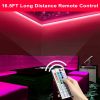 300 LEDs Strip Lights 5M/16.5ft 20 Colors RGB LED Strip IP65 Waterproof with Remote - White