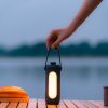 10000 MAh Large-capacity Battery USB Interface Three-color Outdoor Can Be Hung Portable Outdoor Camping Light - Dark Gray