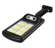 120 COB Outdoor Solar Light with Remote - Black