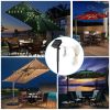 Solar Umbrella Lights Outdoor Parasol String Light 8 Lighting Mode Waterproof 104 LED 8 Bundles Warm White - Warm White