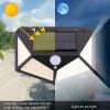 100 LED Solar Powered Light Motion Sensor Wall Yard Garden Outdoor Street Light - 1 pcs