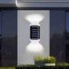 Super Bright Solar Powered LED Door Fence Wall Lights Outdoor Garden Yard Lamp - as picture