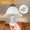 9W LED Light Bulb E27 RGB Lamp Bulb 16 Colors Changeable 24-key IR Remote Control - White