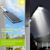 Solar Street Path Light Outdoor 180LEDs Radar Sensor Remote Control Wireless Lamps IP65 Waterproof Lighting - Black