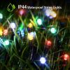 Solar String Lights LED Solar Power Fairy String Light 12M 100 LEDs 8 Lighting Mode Multicolor Waterproof Starry String Lights - Color