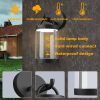 Inowel Lights Outdoor Wall Sconce Lantern Exterior IP65 Waterproof LED Wall Light Classic Wall Lamp Round Lighting 32333 - Black