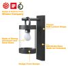 Inowel Wall Lights Outdoor Lantern with Dusk to Dawn Sensor E26 Bulb (Not Include) Max 28W 32331 - Black