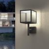 Inowel Wall Sconce LED Integrated Porch Light Modern Waterproof IP54 Wall Lamps Outdoor with Glass Shade 22521 - Grey