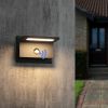 inowel Outdoor Motion Sensor Porch Light Outdoor Wall Light Fixture Modern LED Exterior Wall Sconce for Front Door Garage Patio Garden 17311 - Grey