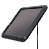 Garden Solar Powered LED Spotlight with Sensor Black - Black