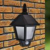 Solar Wall Lamp with Motion Sensor - Black