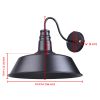 14in Wall-mounted Metal Light/Black - US