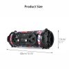 Bluetooth Speaker A28 Portable Wireless Stereo Bass Subwoofer Karaoke Party Speakers with RGB LED Light Support FM Radio TF Card - China - Red