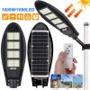 Commercial Solar Street Light LED IP67 Dusk-Dawn Road Lamp+Pole - as picture