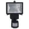 Garden Solar Powered LED Spotlight with Sensor Black - Black