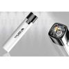 Mini Portable LED Flashlight with Power Bank, USB Rechargeable - Black