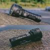 USB Rechargeable Waterproof Lamp Ultra Bright Powerful LED Flashlight - Black - LED Flashlight