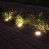 Garden Light with 8 LED Light Sensor Solar Ground Lights - Black