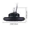 100W UFO LED Light Cool White High Bay Light - black